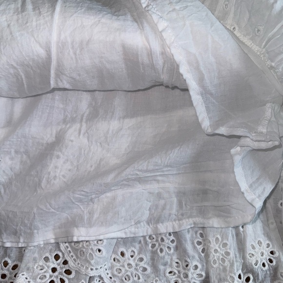 DO+BE 3-tiered white eyelet miniskirt women small - Picture 8 of 11